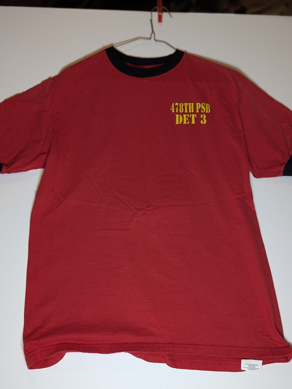 Discontinued Vintage Champion Military Ringer T-Shirt Size M